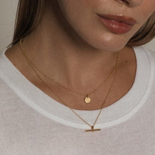 Load image into Gallery viewer, T-bar necklace - gold
