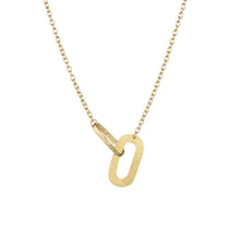 Load image into Gallery viewer, Flat chain hoop earrings
