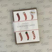 Load image into Gallery viewer, Christmas cards (10 pack) - Christmas stockings
