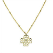 Load image into Gallery viewer, Icon beaded necklace - gold or silver
