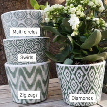 Load image into Gallery viewer, Plant pots - jardin verdi - green
