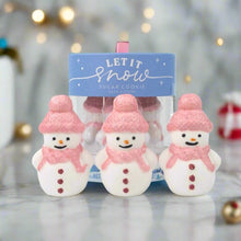 Load image into Gallery viewer, Let it snow bath fizzer - snowmen
