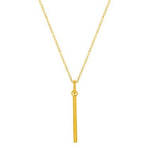 Load image into Gallery viewer, Minimalist bar pendant necklace - gold
