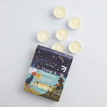 Load image into Gallery viewer, Scented tealights tray - orange &amp; cinnamon
