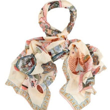Load image into Gallery viewer, Perfume bottles scarf - blush
