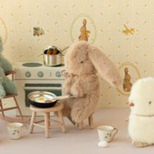 Load image into Gallery viewer, Plush mini bunny - cream peach
