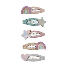 Load image into Gallery viewer, Rainbow mini hair clips
