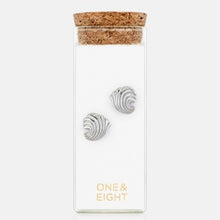 Load image into Gallery viewer, Ripple stud earrings - silver
