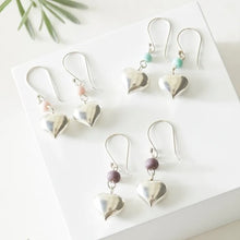 Load image into Gallery viewer, Silver heart pendants
