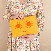 Load image into Gallery viewer, Sunshine eyes pouch - yellow
