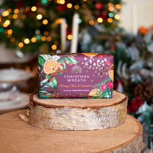 Load image into Gallery viewer, Christmas tidings soap - Xmas wreath
