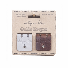Load image into Gallery viewer, 2 pack cable keepers - grey/brown
