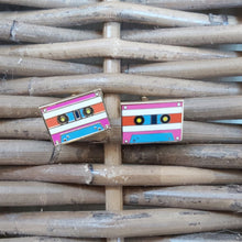 Load image into Gallery viewer, Enamel cufflinks - cassette
