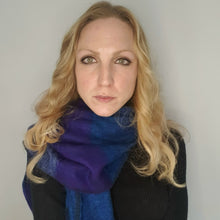 Load image into Gallery viewer, Sunset scarf - burgundy/pink/orange
