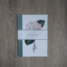 Load image into Gallery viewer, In bloom - camellia &amp; dahlia - A5 notebook
