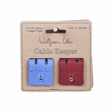 Load image into Gallery viewer, 2 pack cable keepers - blue/burgundy
