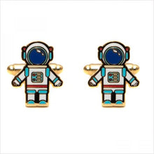 Load image into Gallery viewer, Enamel cufflinks - astronaut
