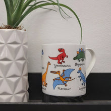 Load image into Gallery viewer, Two rows dinosaurs mug
