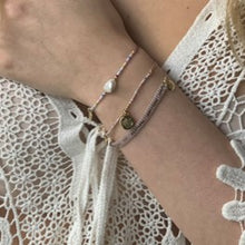 Load image into Gallery viewer, Faro 2 layered bracelet stack - pink
