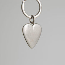 Load image into Gallery viewer, Heart shaped pewter key ring

