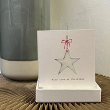 Load image into Gallery viewer, Boxed earring card - Christmas tree &amp; rocking horse
