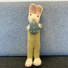 Load image into Gallery viewer, White bunny with blue trousers &amp; bag - large
