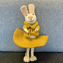 Load image into Gallery viewer, White bunny with blue trousers &amp; bag - large
