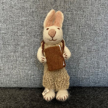 Load image into Gallery viewer, White bunny with rose skirt &amp; jacket
