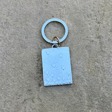 Load image into Gallery viewer, Floating hearts pewter keyring
