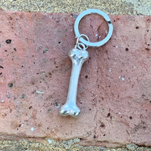 Load image into Gallery viewer, Dogs bone pewter key ring
