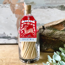 Load image into Gallery viewer, Christmas red stag match bottle
