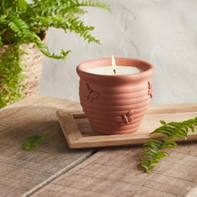 Load image into Gallery viewer, Nature's garden - large butterfly candle pot - sweet pea
