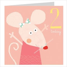 Load image into Gallery viewer, Age two mouse card
