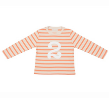 Load image into Gallery viewer, No 2 T-shirt - peaches &amp; cream breton
