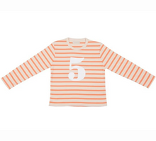 Load image into Gallery viewer, No 5 T-shirt - peaches &amp; cream breton
