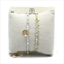 Load image into Gallery viewer, Quebec 2 layered handmade bracelet stack
