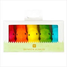 Load image into Gallery viewer, Rainbow Easter bunnies decorations
