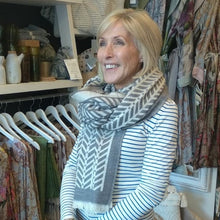 Load image into Gallery viewer, Chevron print scarves
