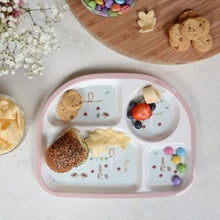 Load image into Gallery viewer, Kids melamine divider plate - Woodland party
