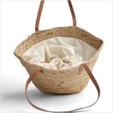 Load image into Gallery viewer, Drawstring woven basket
