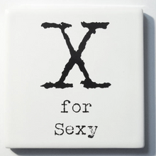 Load image into Gallery viewer, Alphabet ceramic coaster
