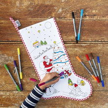 Load image into Gallery viewer, Christmas stocking - colour in &amp; learn
