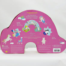 Load image into Gallery viewer, Rainbow fairy 80pc jigsaw - rainbow shaped box
