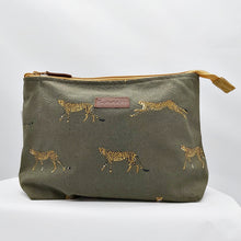 Load image into Gallery viewer, Cheetah - canvas wash bag
