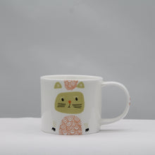 Load image into Gallery viewer, Clara the cat mug - green
