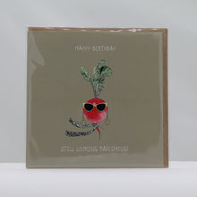 Load image into Gallery viewer, Happy birthday radishing card

