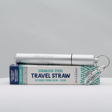 Load image into Gallery viewer, Travel straw - silver
