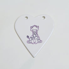 Load image into Gallery viewer, Giraffe handmade ceramic heart
