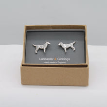 Load image into Gallery viewer, Labrador pewter cufflinks
