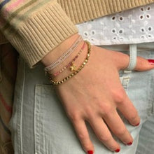 Load image into Gallery viewer, Fancy pink beaded friendship bracelet
